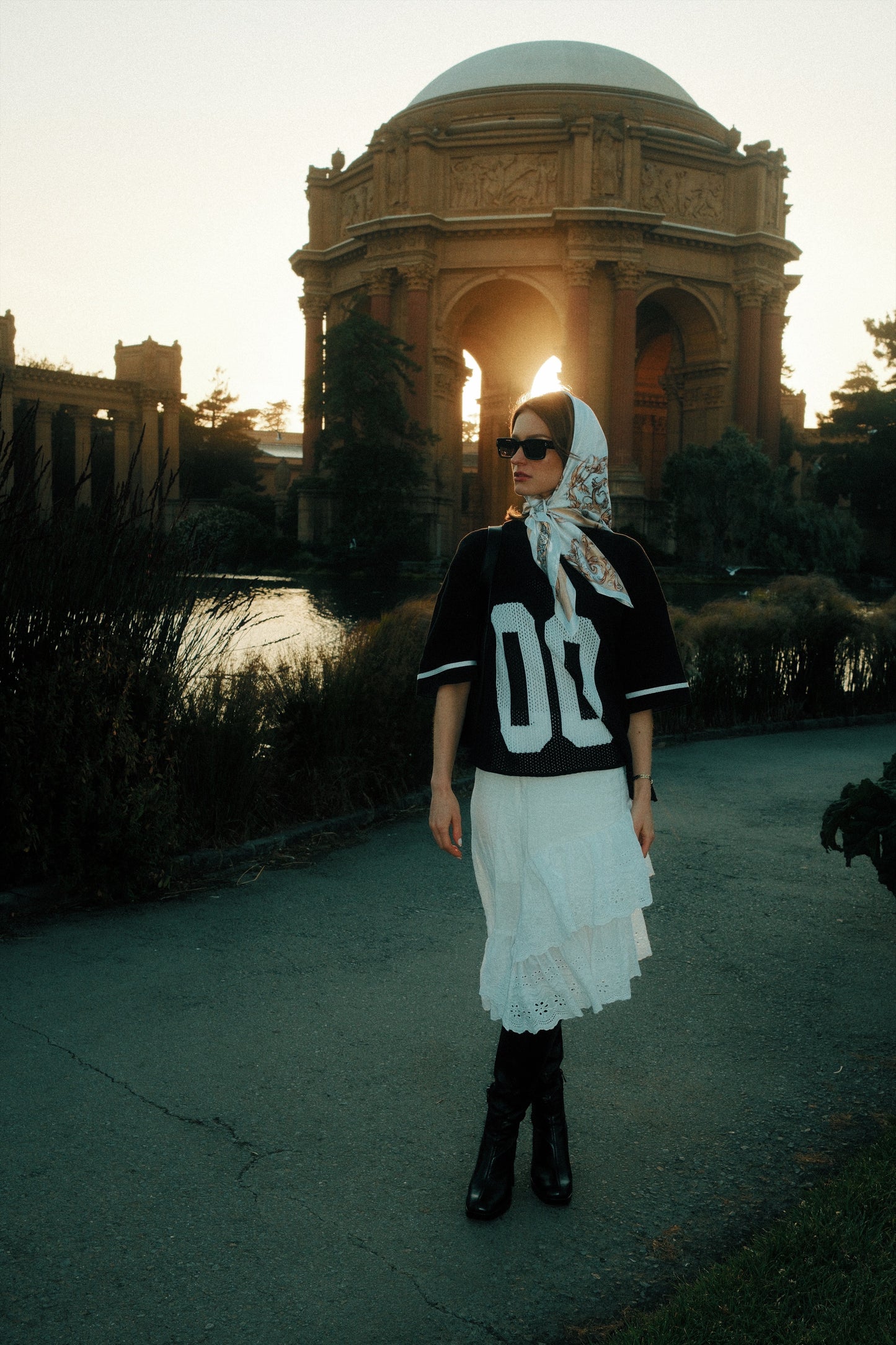 Americana Knitted Jersey | Noir