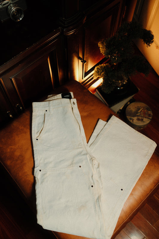 Painted Carpenter Canvas Pants | Sandstone